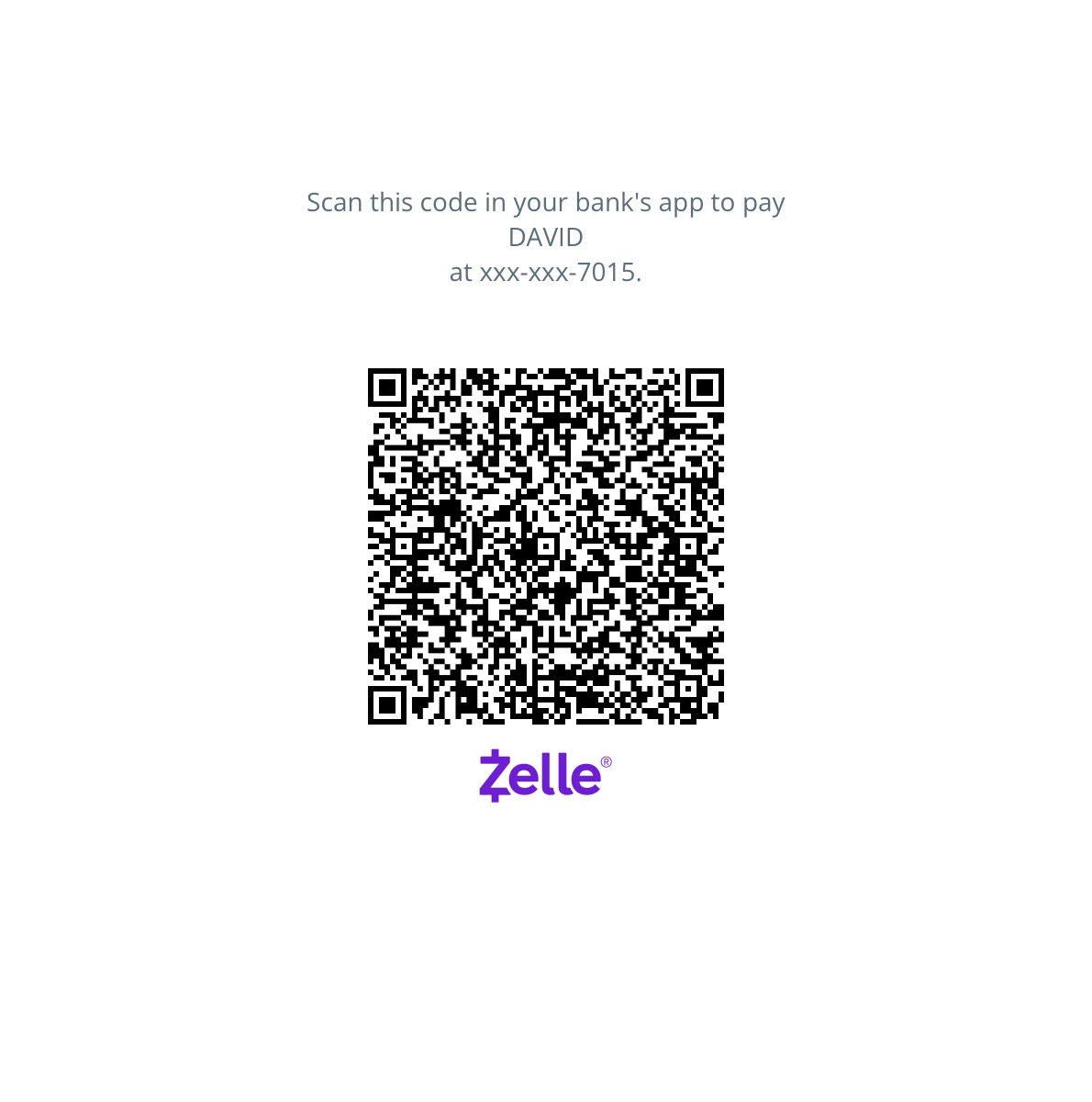 Zelle QR / Info